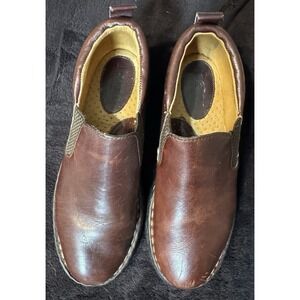Women's Born Brown Slip On Loafers, Size 9